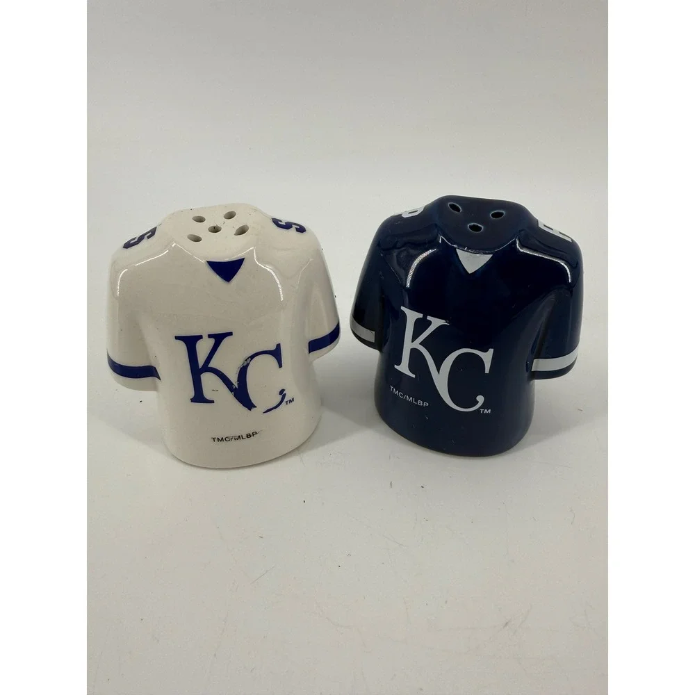Kansas City Royals MLB Jersey Salt and Pepper Shakers The Memory Company Ceramic